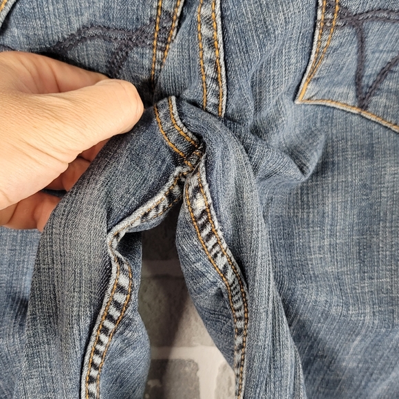 WÖRN Jeans High Quality Heavy Stitched Wide Leg Denim Jeans Women's Size 8 - Picture 11 of 16